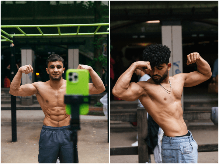 Depuis un an et demi, Mohammad vient tous les jours de Sartrouville pour s’entraîner avec « ses collègues » sur l’espace de street workout devant l’entrée de la Gare de Bercy