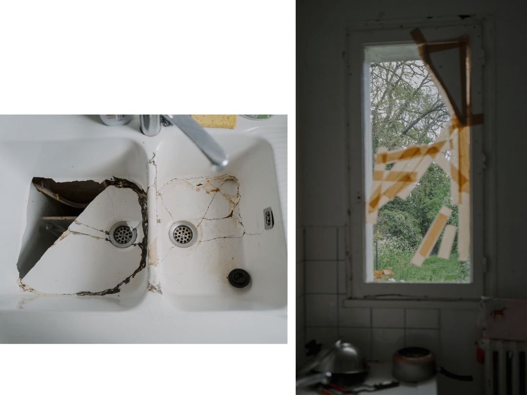 Même si certaines maisons ont bénéficié de quelques réparations, elles restent à la limite de l’insalubrité