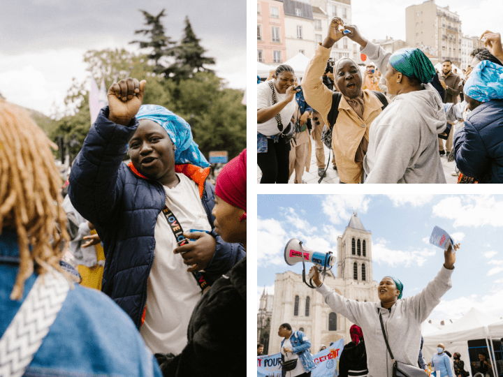 Aminata et ses camarades se sont organisées en collectif pour affronter la mairie de Saint-Denis