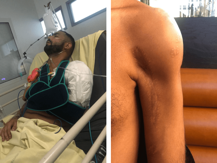 Après l'interpellation Nordine reste alité dix jours à l’hôpital et enchaîne plusieurs opérations. Les sept balles l’ont touché au thorax postérieur, à l’épaule, au pubis, à la cuisse droite et à l’avant bras.