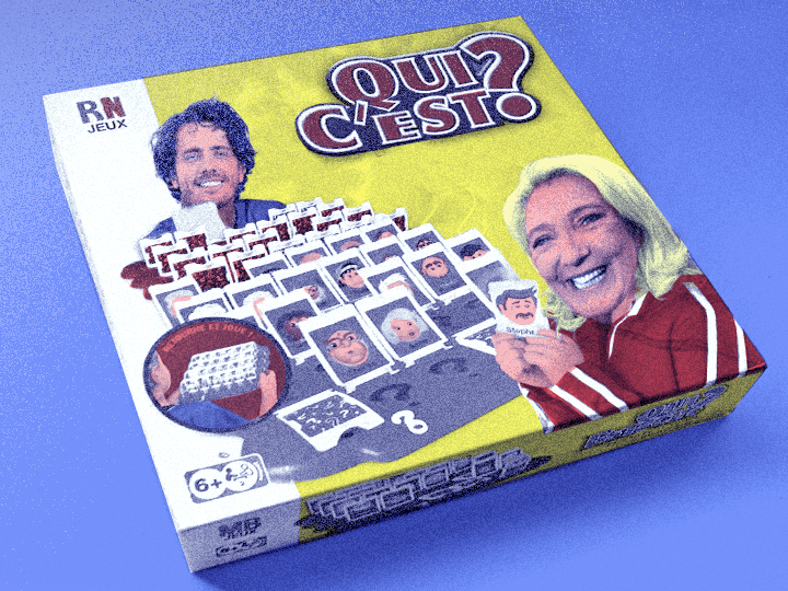 En 2022, dans Le QG, Guillaume Pley a joué au "Qui est-ce" avec Marine Le Pen