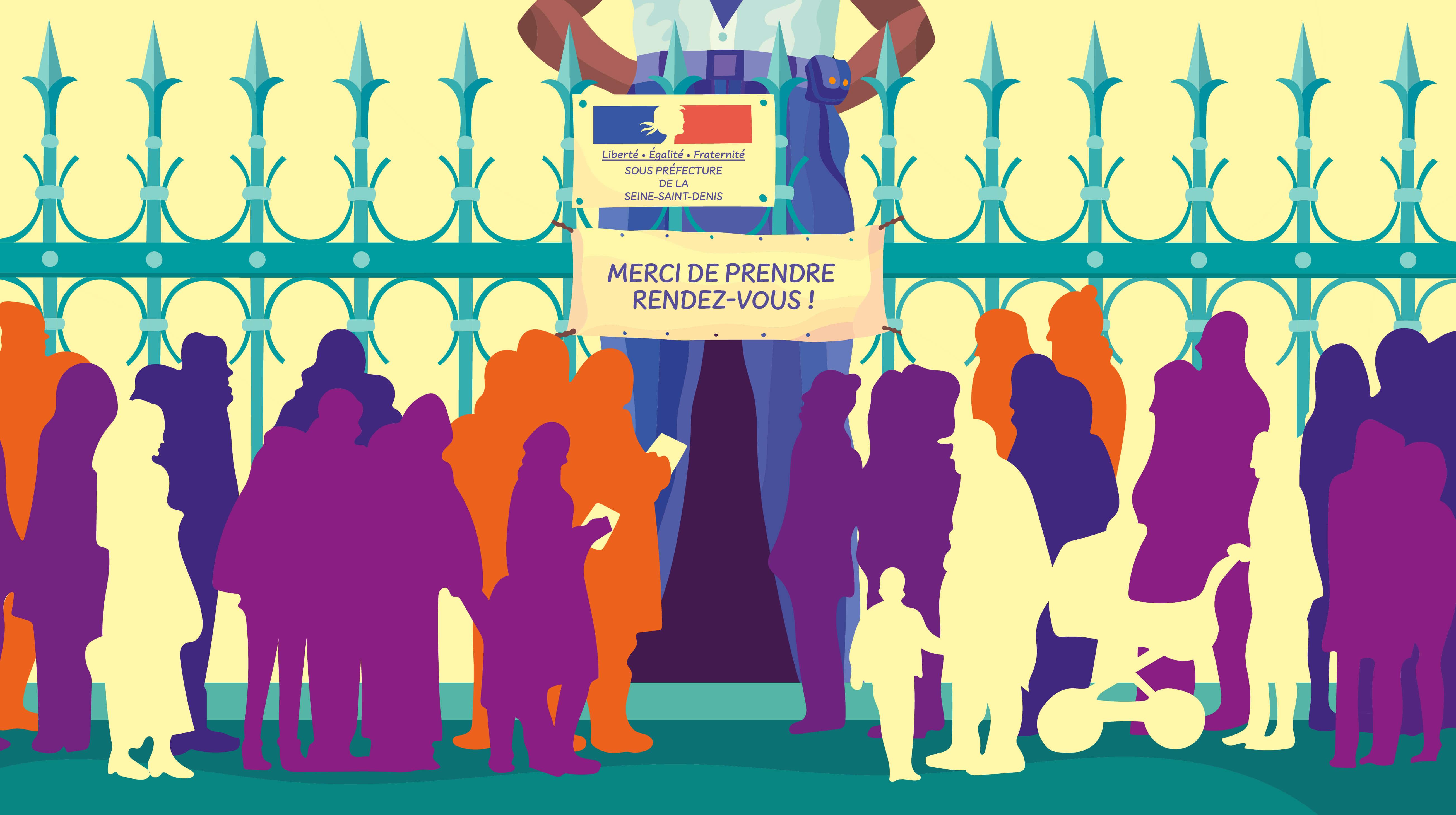 Dans la file d'attente de la sous-préfecture, « on nous pousse au marché noir »