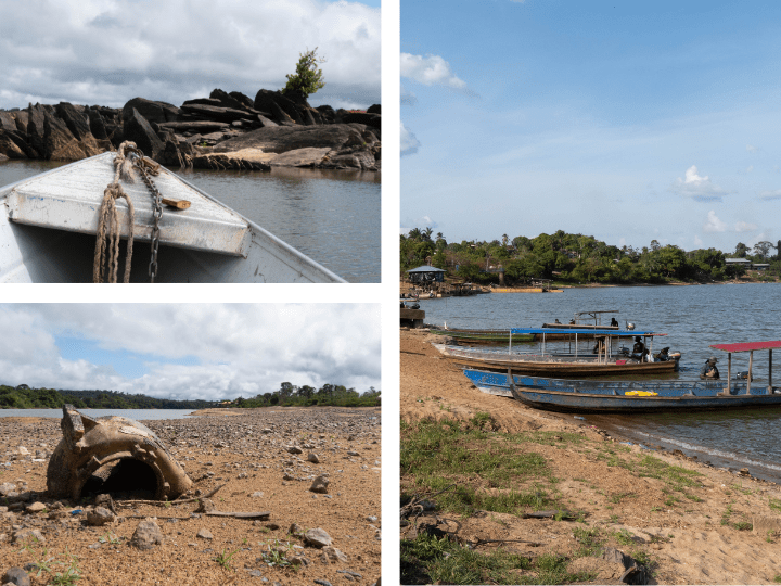 La sécheresse est visible partout à Maripasoula