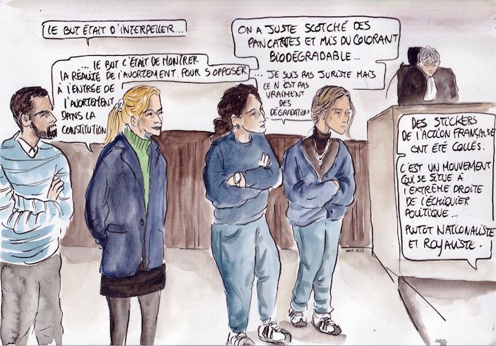 Les militants d'extrême droite ne regrettent rien.