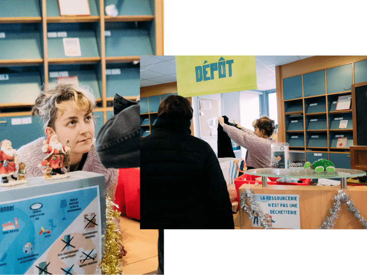 Mo, bénévole à La Cohue, dont le local se situe sur la dalle