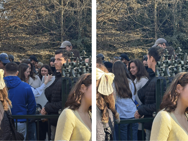 A la manifestation féministe du 8 mars 2025, Louis Nabucet est apparu aux côtés de Sarah Knafo