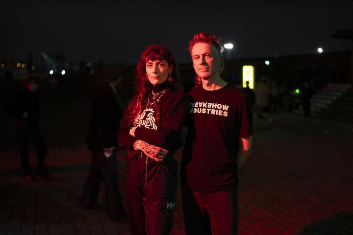 Le duo de DJ Camion Bazar, Benedetta et Romain Play