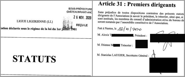 Cofondateur de la Ligue ligérienne en 2020, aux côtés de deux anciens membres de SOS Chrétiens d’Orient, Stanislas Laugier en est le secrétaire général et a aussi fourni un local au groupe dès sa fondation