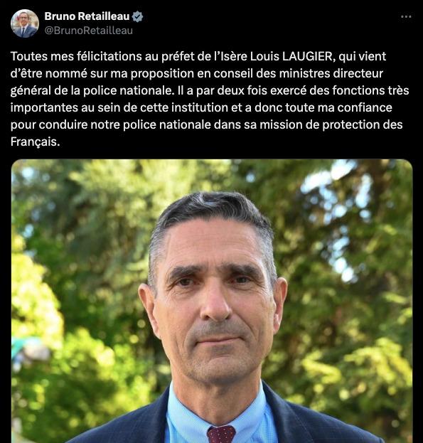 Au sein de la Ligue ligérienne, Stanislas Laugier fricote avec des néofascistes violents et racistes. Un fiston encombrant pour son père, Louis Laugier, directeur général de la police nationale depuis octobre 2024, nommé par Bruno Retailleau.