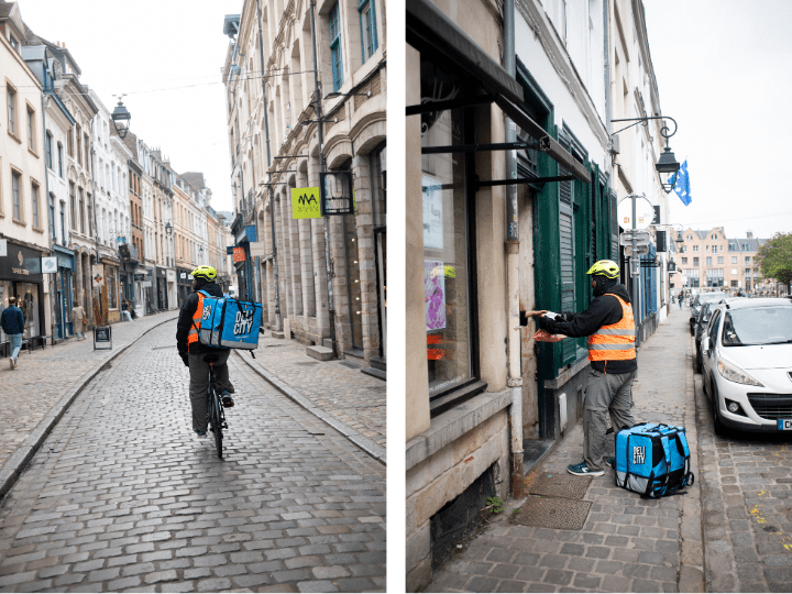 Des coursiers se sont déjà fait arrêter par la police lorsqu'ils remettaient une commande, devant la porte des clients