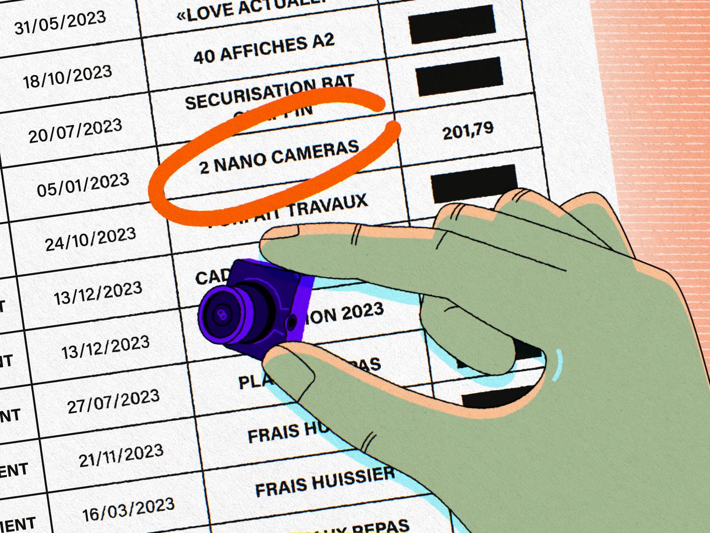 En mars 2024, les services de l'université Paris-Nanterre mettent par inadvertance à disposition des élus étudiants de l’UNEF, un bilan comptable. Celui-ci révèle que « deux nano caméras » ont été acquises en janvier 2023, pour 201,79 euros