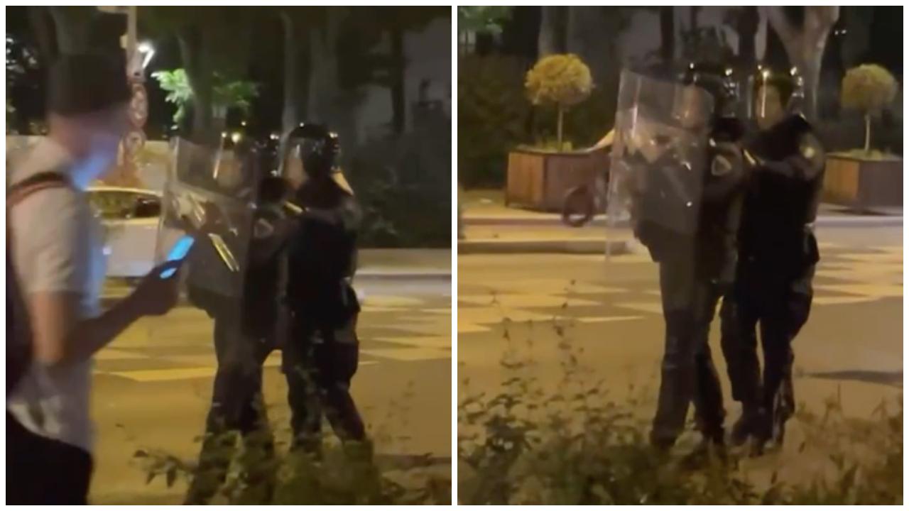 Le soir du 31 mai, après la victoire du PSG en finale de la Ligue des Champions, ils étaient en pleine opération de maintien de l’ordre avec casques et boucliers, une mission pourtant formellement interdite aux policiers municipaux (2). Sur une vidéo captée à proximité de la mairie, on peut identifier à la main d’un des policiers municipaux casqué un flashball de modèle Verney-Carron Super Pro 2