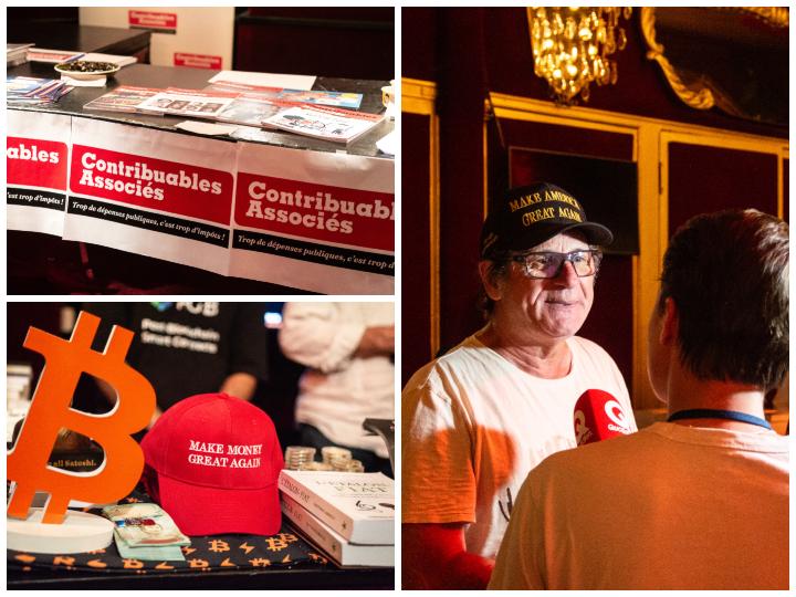 Des organisations ultra-libérales comme Contribuables associés, asso soutenue par le réseau Atlas, étaient co-organisatrices de cet événement qui a attiré un grand nombre de libéraux réactionnaires