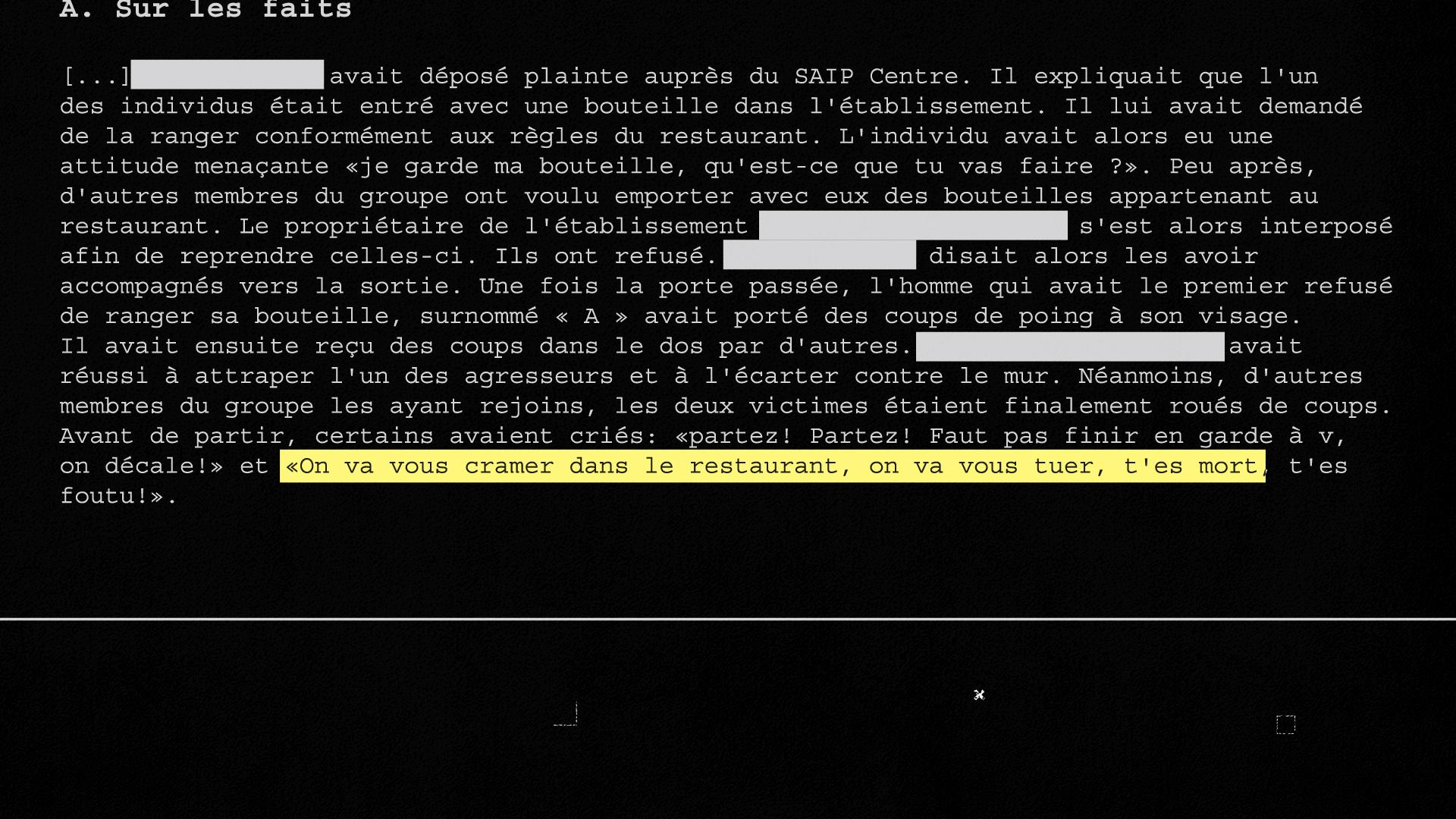 Le 16 février, les militants d'extrême droite tabassent et insultent les serveurs d'un bar, avec des propos racistes et des menaces de mort