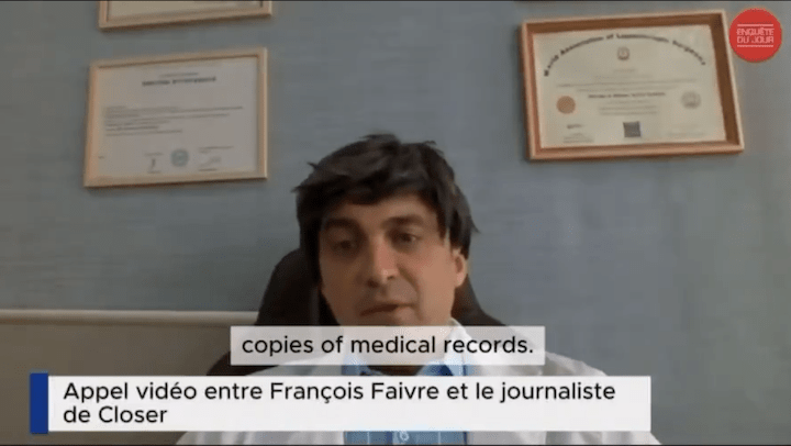 Enquête du jour prétend qu’un chirurgien, François Faivre, serait décédé le 29 juin 2025 alors qu’il s’apprêtait à faire des nouvelles révélations sur la première dame