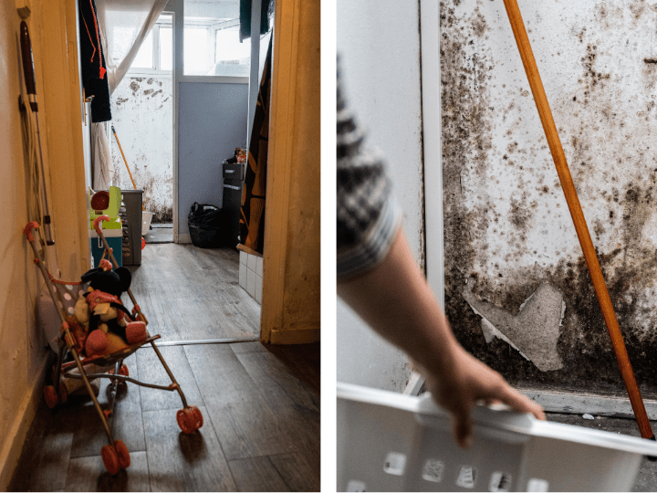 Chez Laure, la moisissures envahissent les murs en quelques mois