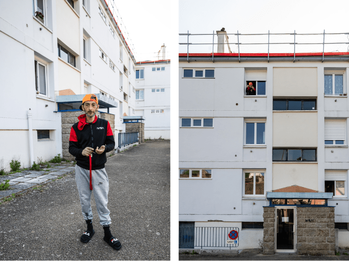 Mickaël Saillant, 47 ans, habite depuis plus de vingt ans les HLM de Pouldavid