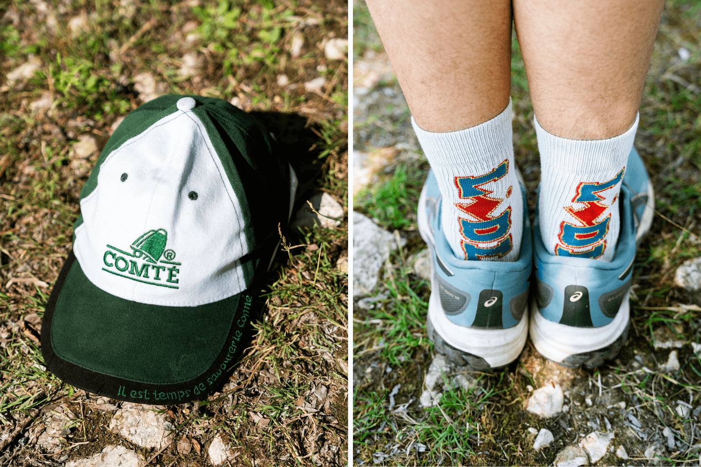 Casquette comté, baskets et chaussettes Lidl, le style à la jurassienne
