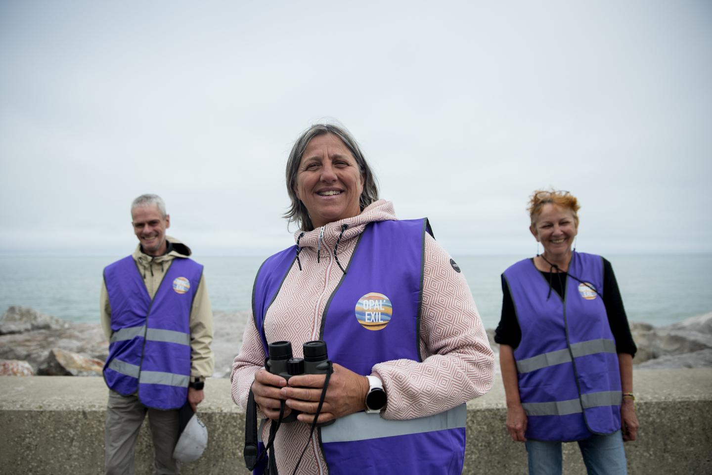 Les bénévoles de l’association Opal’Exil, créée par des habitants du littoral