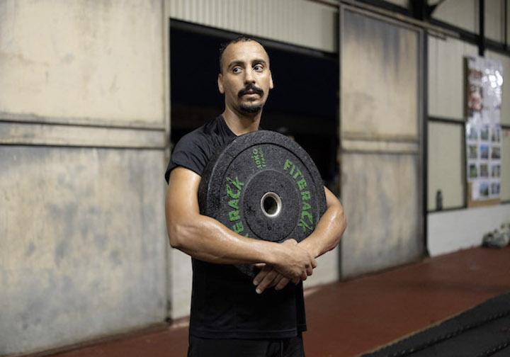 Mohammed Maher, 32 ans, est arrivé en Guyane en 2023 avec sa femme et sa fille.