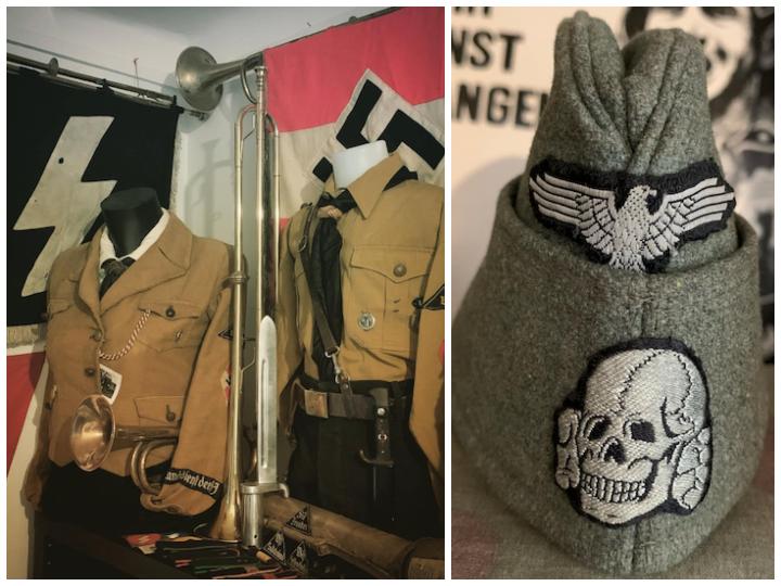 Sur le réseau social Instagram, le fiancé de Louise Morice partage sa passion via deux pages dédiées, donnant ainsi un aperçu en images des antiquités bien souvent marquées de croix gammées qu’il accumule