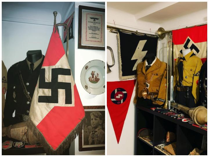 Andreï T. aime vraiment beaucoup collectionner les uniformes et objets liés à l'Allemagne nazie