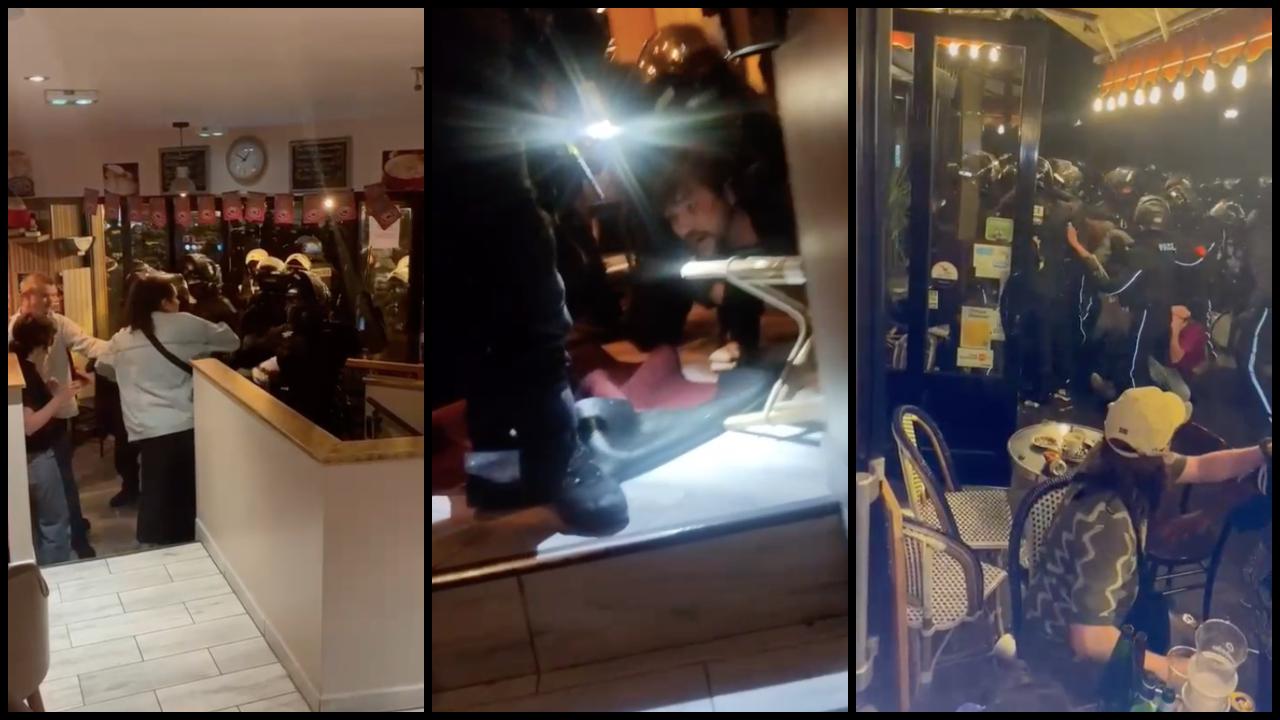 10 septembre : taser et coups de pied servis par la Brav dans un restaurant parisien