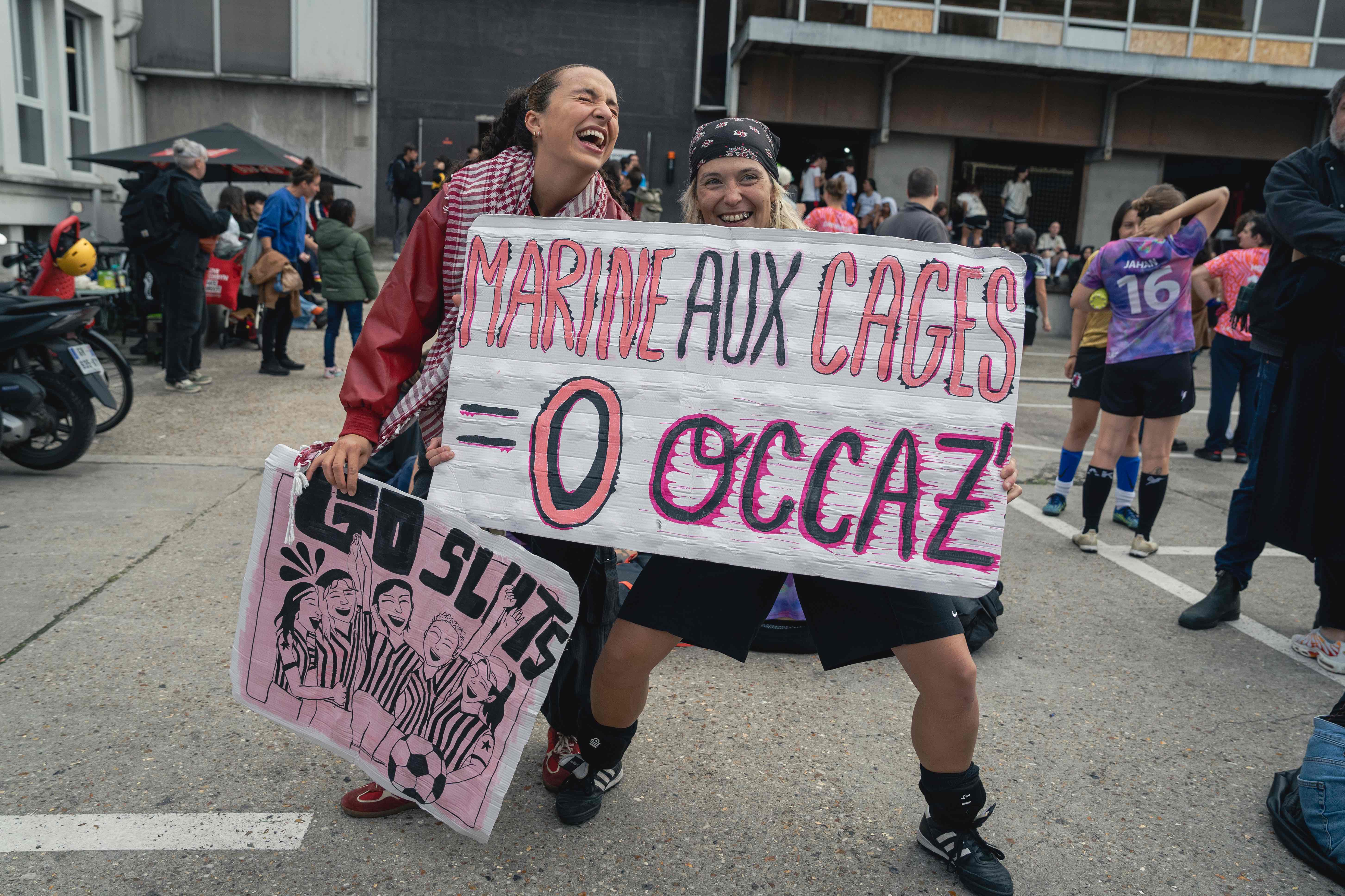 Tout l'après-midi, les encouragements se font entendre