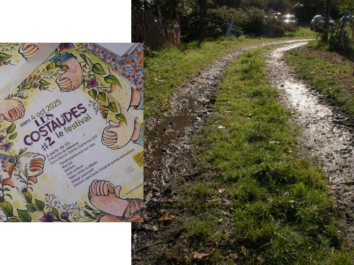 Malgré la pluie, la boue et une voiture embourbée sur le parking, le festival situé dans ce village d’un peu moins de 350 habitants a rassemblé près de 200 personnes sur la journée