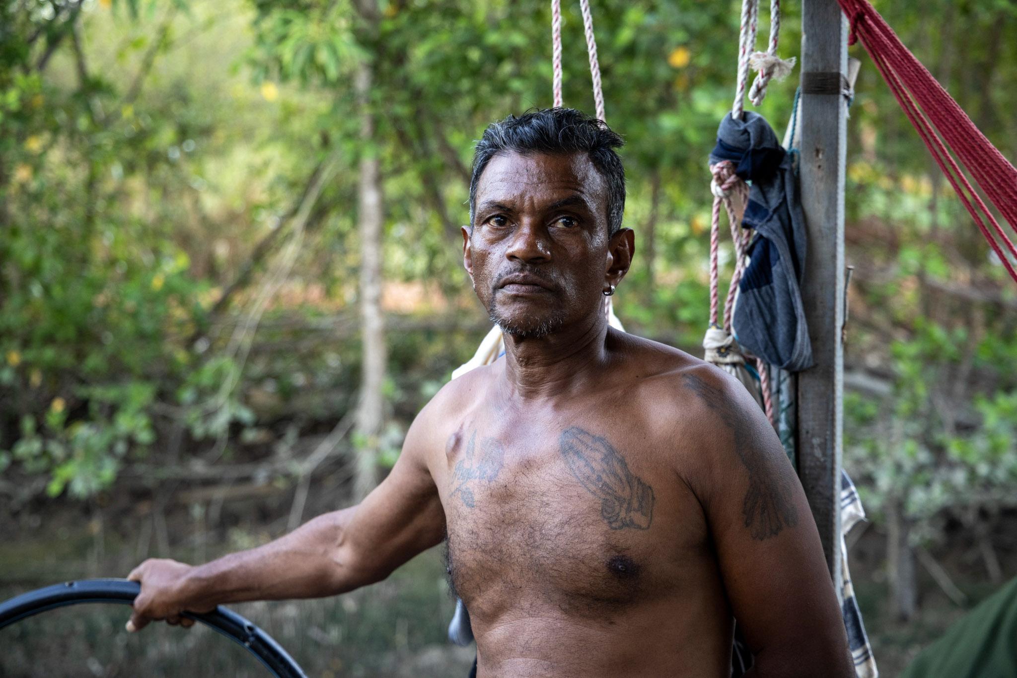 Clive Bacchus, pêcheur arrivé en Guyane en janvier 2020, vient d'être naturalisé.