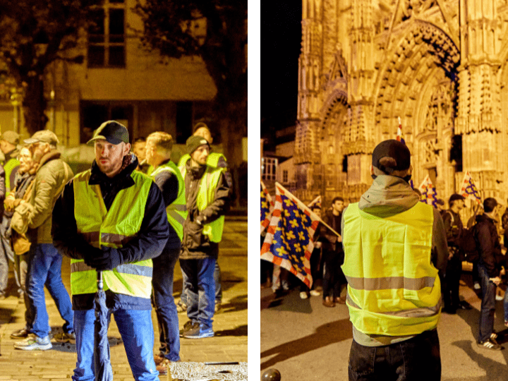Parmi les visages éclairés par les torches, des dizaines de faces bien connues de l’extrême droite radicale