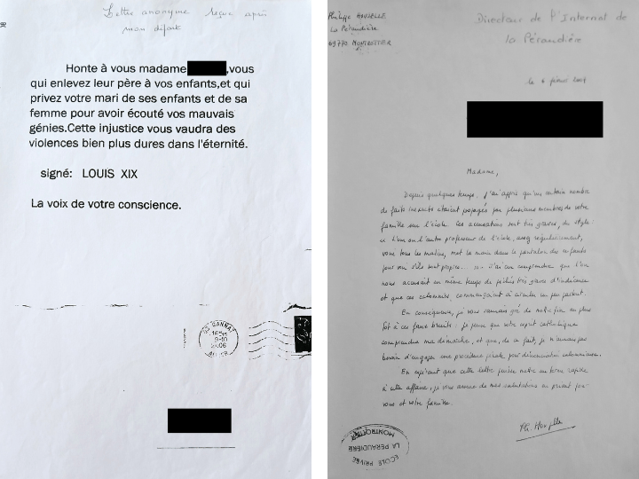 Anne a placé, par contrainte, ses quatre premiers fils à La Péraudière à la fin des années 1990 qui ont dénoncé les attouchements sexuels de Bruno C. Après avoir signalé dans une lettre adressée à la procureure de la République de Cusset les agressions subies par ses enfants, l'ancien directeur la menace.