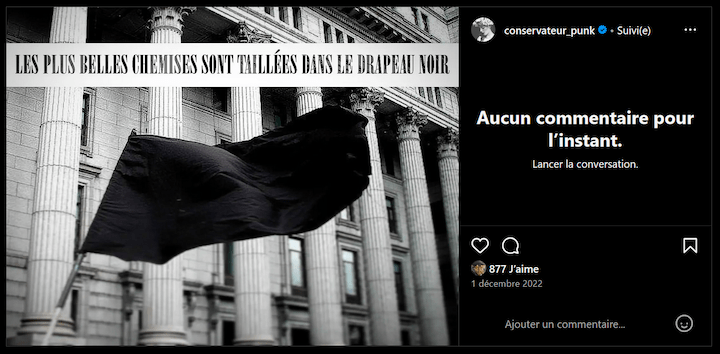 En décembre 2022, alors qu'il est attaché parlementaire, Jean-Eudes Le Moulec écrit sur Conservateur punk une référence à la milice fasciste de Benito Mussolini : les chemises noires