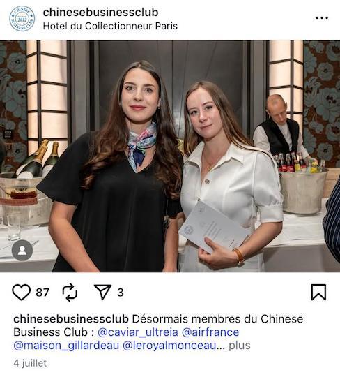 En attendant, parmi les invités d’honneur, énumérés sur le site du Chinese Business Club, certains noms « trop clivant » n'apparaissent pas. Comme Alice Cordier et Mathilda du collectif fémonationaliste Némésis.