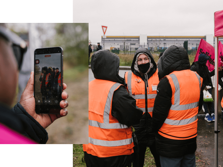 L'entrepôt du géant américain de l'e-commerce doit tourner à plein régime en ce jour de Black Friday mais les salariés du site de Brétigny-sur-Orge sont en grève