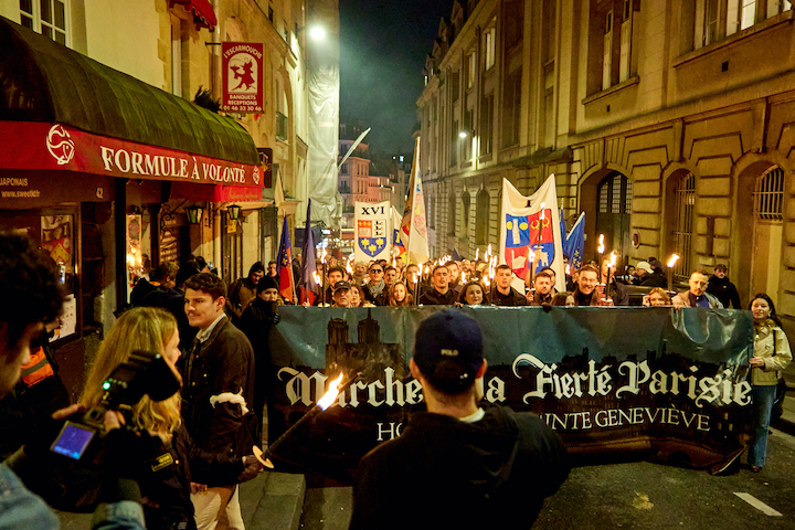 L'ex-membre du GUD et des Zouaves Paris Gwendal Cohin-Pourajaud, connu sous le pseudonyme de Tidom, était un des leaders du service d'ordre.