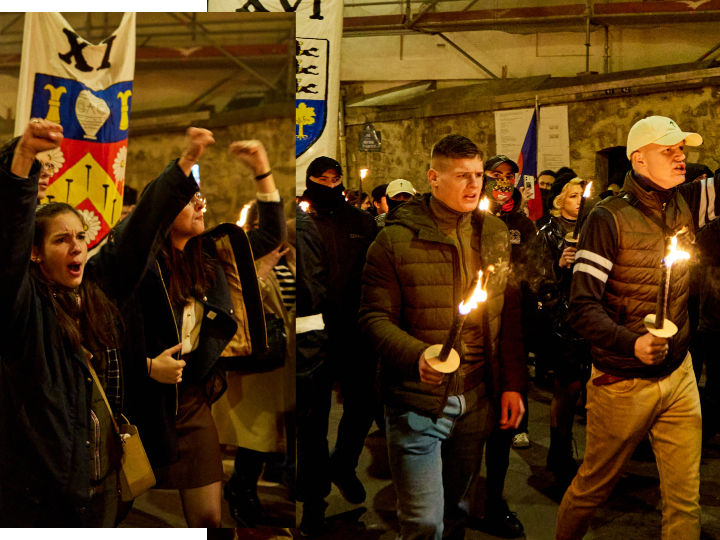 Le défilé qui est un rendez-vous identitaire a eu, comme l'année dernière, son lot de néofascistes. La situation illustre le brouillage croissant des lignes entre les différentes chapelles de l’extrême droite parisienne