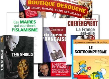 Les schtroumpfs, The Shield ou la Torah pour les nuls... la boutique facho 2.0 de Fdesouche