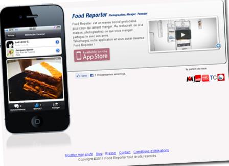« Sur Facebook on fait des 'like', sur Food Reporter on fait des 'miam' »