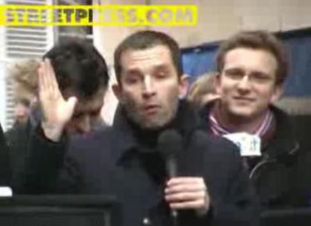 Benoît Hamon et l'Unef manifestent pour la régularisation des étudiants sans papiers