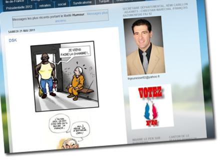 Vidéos du Ku Klux Klan et blagues racistes: Un secrétaire départemental du FN menacé d'exclusion pour ses dérapages