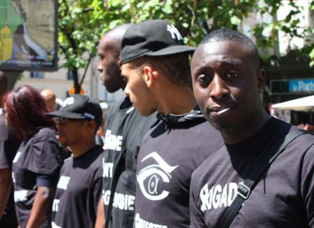 On était à un rassemblement de la Brigade Anti-Négrophobie