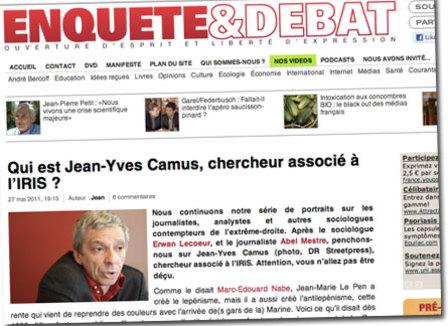 La blague facho du polémiste Jean Robin