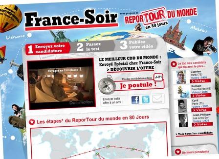 ReporTour: Quand France Soir recrute ses journalistes sur jeu concours 