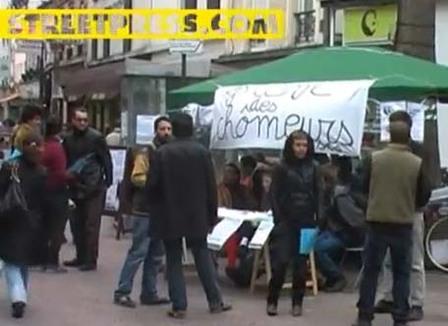 A Montreuil: Les chômeurs font la grève contre Pôle Emploi