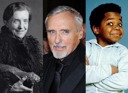 Buzzomètre: Louise Bourgeois VS Gary Coleman VS Dennis Hopper