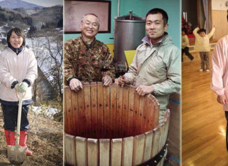 Motohiro Seki et Seiji Saito viennent de planter un vignoble à Fukushima