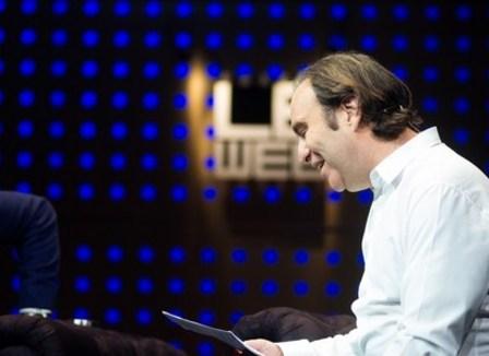 Avec Xavier Niel et ses groupies, au lancement de son école d'informatique